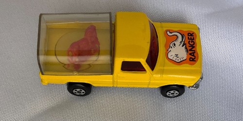 LESNEY MATCHBOX ROLA-MATICS #57 FORD WILDLIFE TRUCK with Moving Lion - good cond