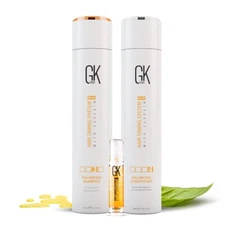 GK HAIR shampoo conditioner set - for women men sulfate free 10.1 OZ Free serum