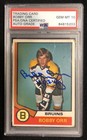 Bobby Orr Signed 1974-75 Topps Card #100 PSA DNA Slab Auto 10 Inscribed Bruins