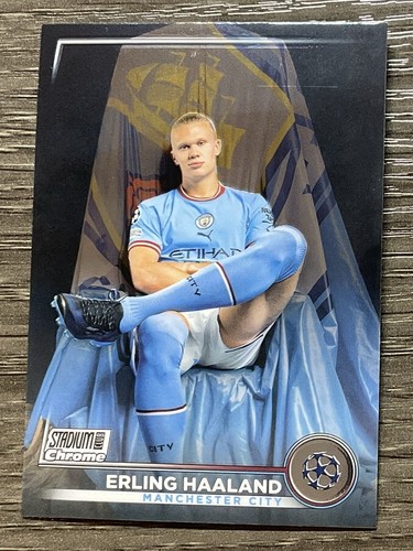 2022-23 Topps Stadium Club Chrome UEFA Soccer Erling Haaland #92 Manchester City