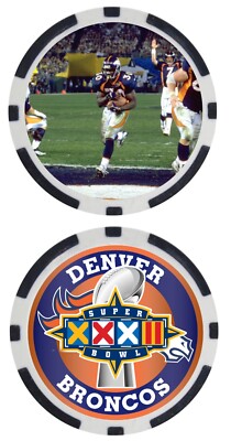 SUPER BOWL XXXII - DENVER BRONCOS - POKER CHIP/BALL MARKER