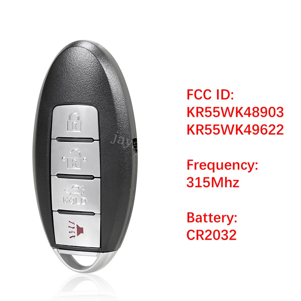 2 For 2007 2008 Infiniti G35 G 35 Keyless Entry Smart Prox Remote Car Key Fob - Image 2 of 4
