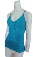 Athleta Swim Tankini Top Bra Women's Size 36 B/C Turquoise EUC 