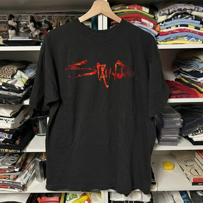 Staind Symbol Kurzarm Baumwolle Schwarzes Unisex T-Shirt Größe S-3XL