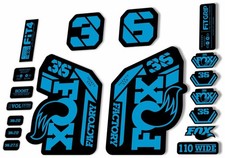 Fox 36 Fork Decal Sticker Set 2021 Factory Mtb Suspension Graphics Blue