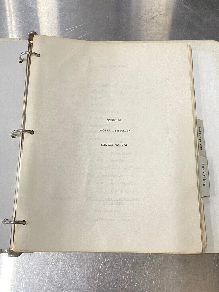 Medidor de pH Corning 7 e 10 - Guia do Usuário / Livro de Instruções / Manual - Imagem 2 de 4