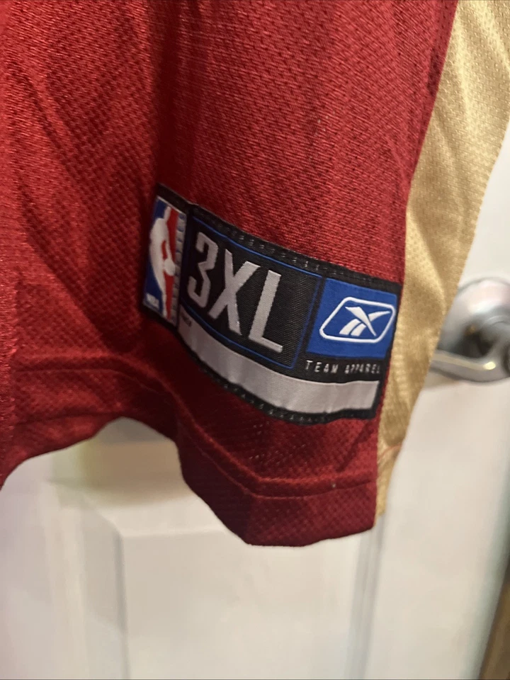 Camiseta para hombre Cleveland Cavaliers Lebron James 3XL roja Reebok #23 NBA Cavs Foto 3 de 4