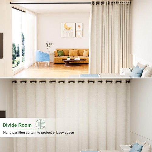 FurGreen Tension Curtain Rod,63123 Inch Heavy Duty Shower Curtain Rods Spring... - Picture 5 of 7