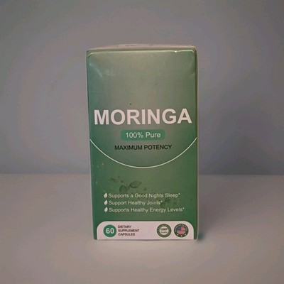  Moringa Powder Capsules - 60 Pure Nutrient-Rich Caps  