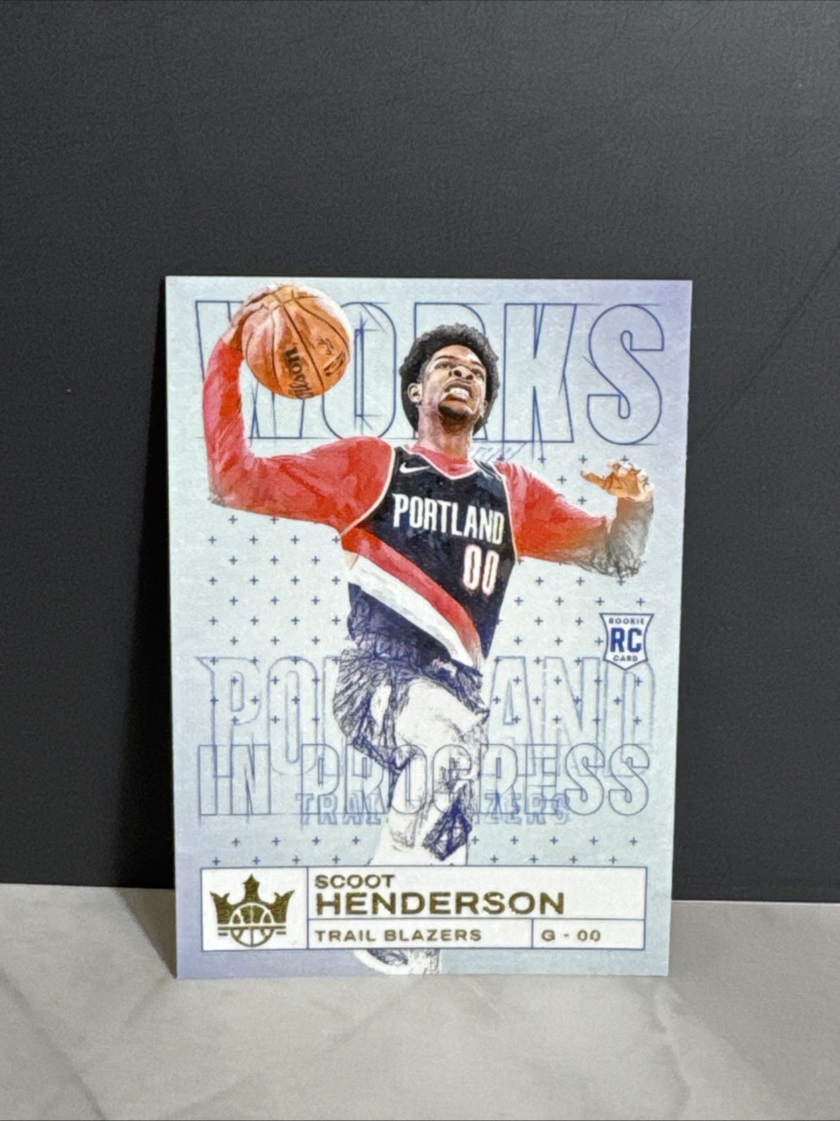 2023-24 Panini Court Kings Scoot Henderson RC Works In Progress
