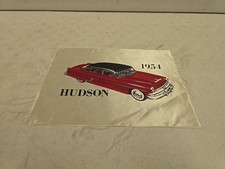 Vintage 1954 Hudson Hornet 4 Door Sedan Advertising Graphic Textile Silk Square