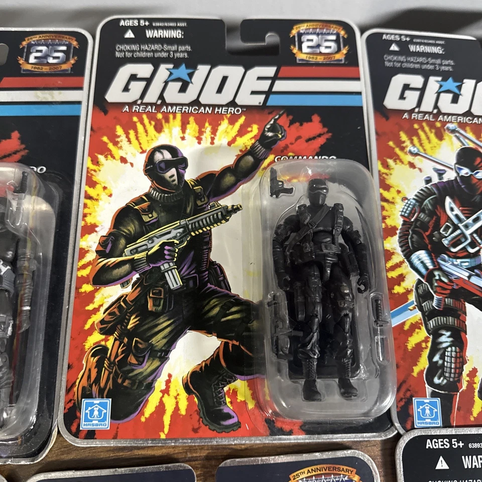 G.I. Lote de 15 figuras cardadas Joe 25 aniversario sin usar, en caja 2007 Hasbro nuevas Foto 3 de 4