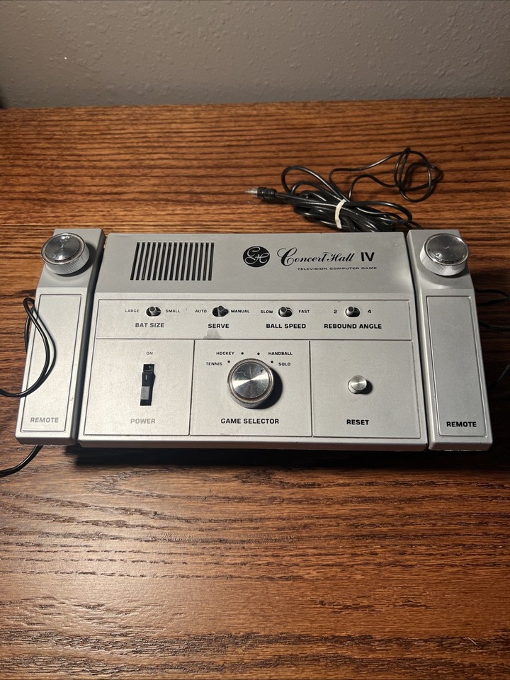A 1976 Pong-era TV game console that predates the Atari 2600 — plug-in-and-play retro gaming history you can actually use on a CRT.
