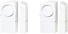 Pack of 2 Mini Wireless Window Alarms, White