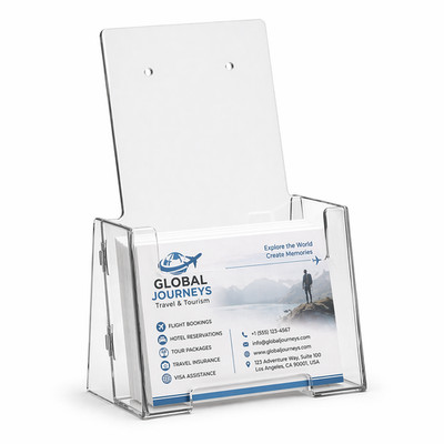 DL/DREIFACH FALTBARE FLACHE PACKUNG Broschüre Postkarte Broschüre Halter Menü Spender Displays
