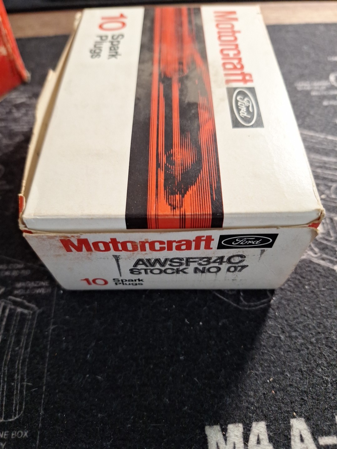 NOS 10 Pack Genuine Ford Motorcraft Autolite Spark Plugs. AWSF34C 