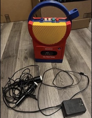 Vintage My First Sony Cassette Player w/ Karaoke Mics | eBay