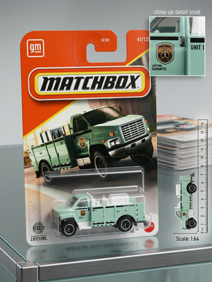 2026 Matchbox GMC 3500 Park Utilty Truck / Camion Utilitaire #47 $1 Comb Ship
