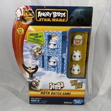 NEW Angry Birds Star Wars Jenga Hoth Battle Game Hasbro Retired 2012 8 