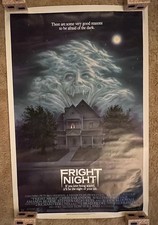 Fright Night 1985 Movie Poster 27x41 Horror Chris Sarandon William Ragsdale RLD