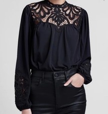 Express Black Lace Bodysuit, Size XL, NWT