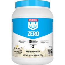 Zero Protein Powder 100 Calorie Zero Sugar Vanilla Creme Flavor 1.65 Pound