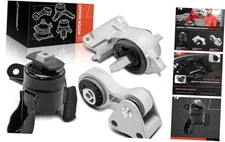  3PCS Engine Motor Mount and Transmission Mount and Torque Strut Mount Kit 