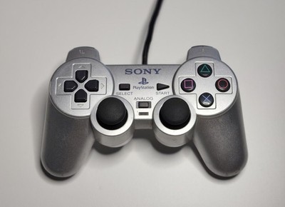 Sony PS2 Dualshock 2 Controller Silver Playstation 2 - OEM WORKING TESTED! 
