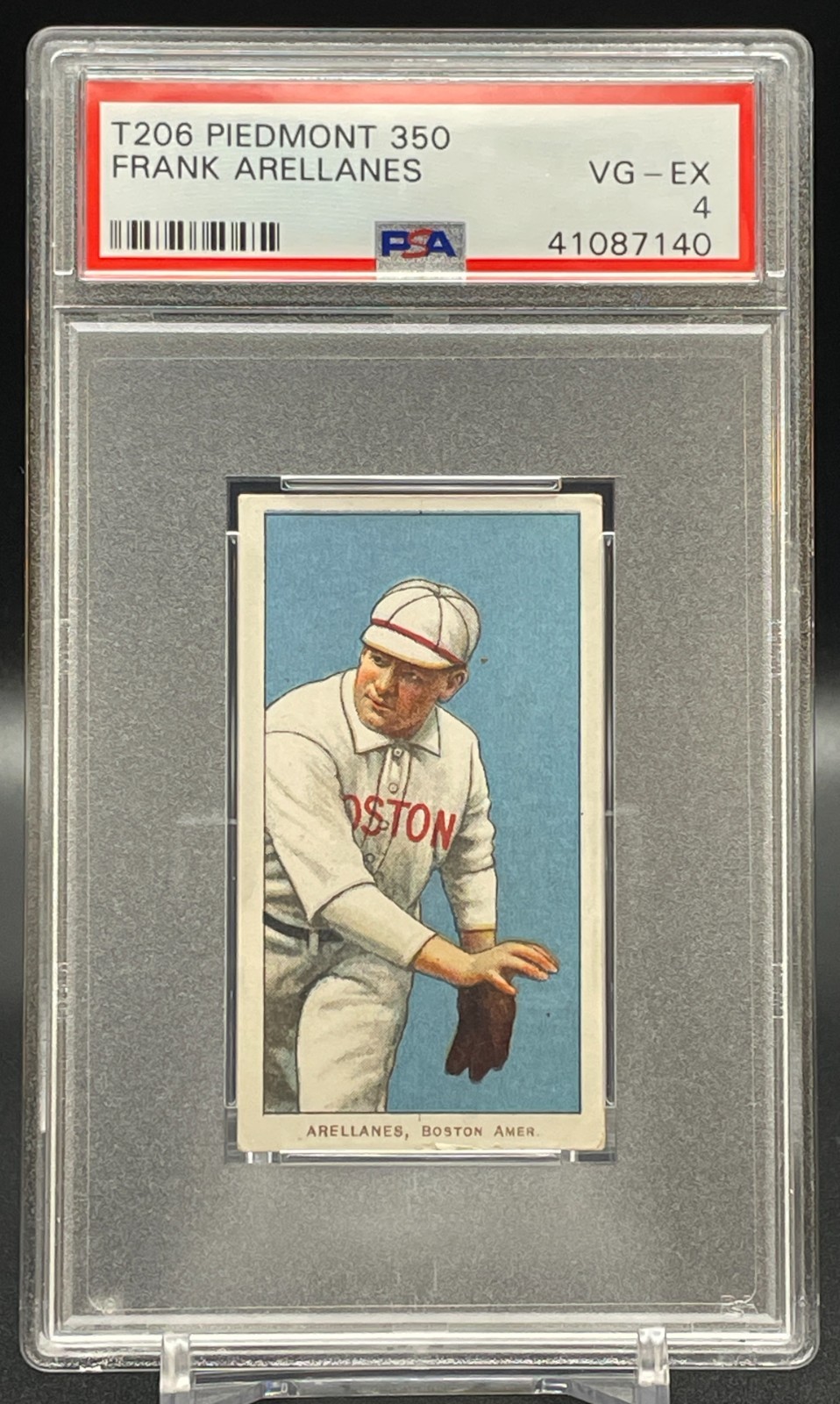 Frank Arellanes 1909-1911 T206 Piedmont 350 PSA 4 Boston Red Sox