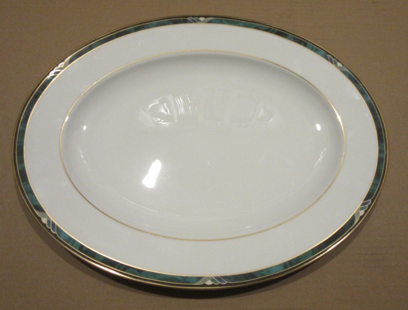 Lenox Bone China KELLY Oval Serving Platter 16" x 12.25" Made in USA Excellent