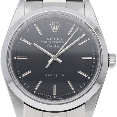 Rolex Air-King 14000M(F) Stainless Steel 34mm Black Dial Automatic #LPW602