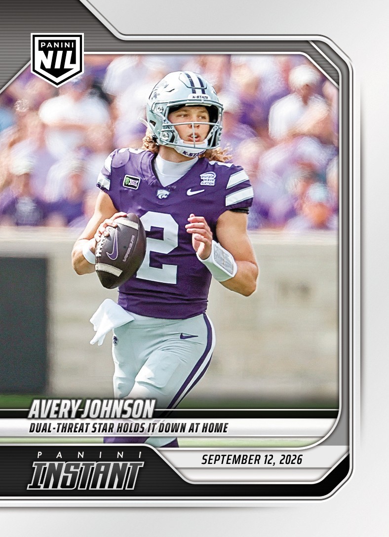 2026 Panini Instant NIL #2-AJO Avery Johnson Kansas State Wildcats PRESALE