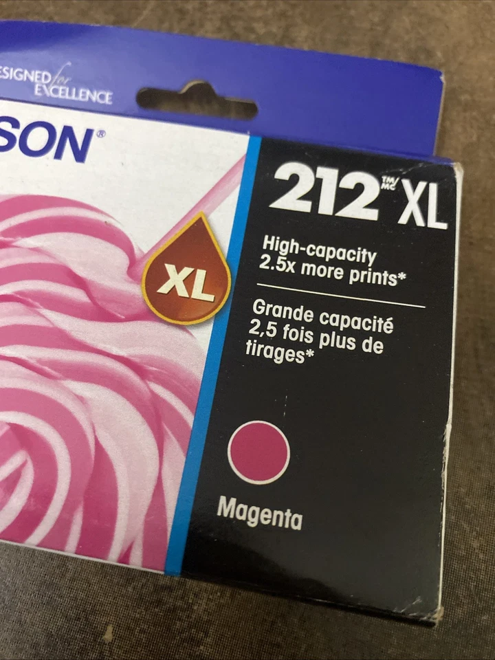 Epson 212XL - High Capacity Magenta Inkjet Printer Ink - 2028 Expiration - Image 2 of 4