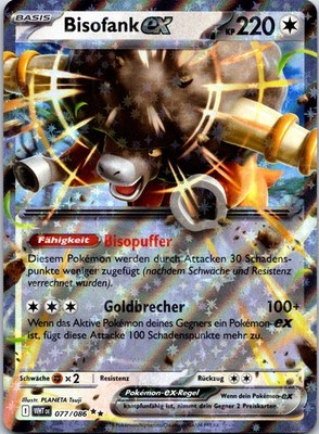 Bisofank ex Double Rare SV: White Flare 077/086 deutsch Pokemon Karte