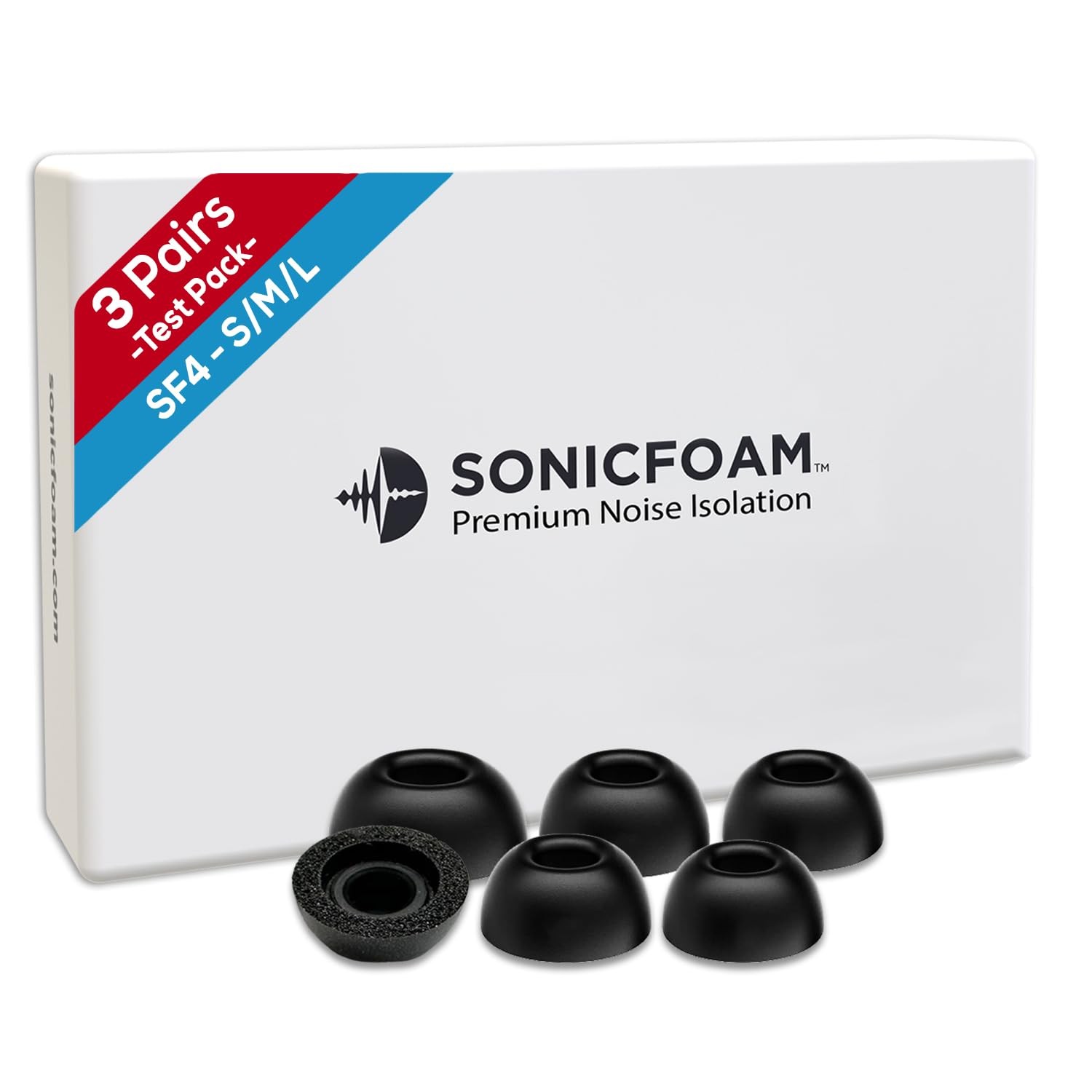 Embouts en mousse à mémoire de forme pour écouteurs intra-auriculaires SF4