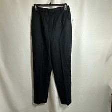 Vtg Pendleton Womens Wool Lined High Waisted Pleated Pants Black NWT Sz-10 5407