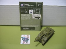  Axis  Allies Miniatures 1939-1945 Sherman VC 17-Pounder with card 10/60 