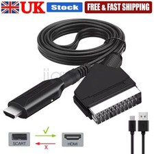 SCART To HDMI Converter Audio Video Adapter For HDTV Sky Box STB Plug HD tv DVD