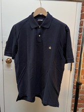 Brooks Brothers Men s Medium Navy Short Sleeve Performance Polo M 100 Cotton