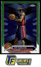2023-24 Topps Chrome #109 Rip Hamilton Green Logo Refractors