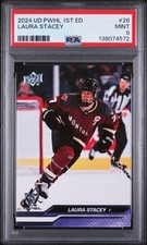 2024 UD PWHL First Edition - Laura Stacey Purple #26 RC PSA 9 Victoire Montréal