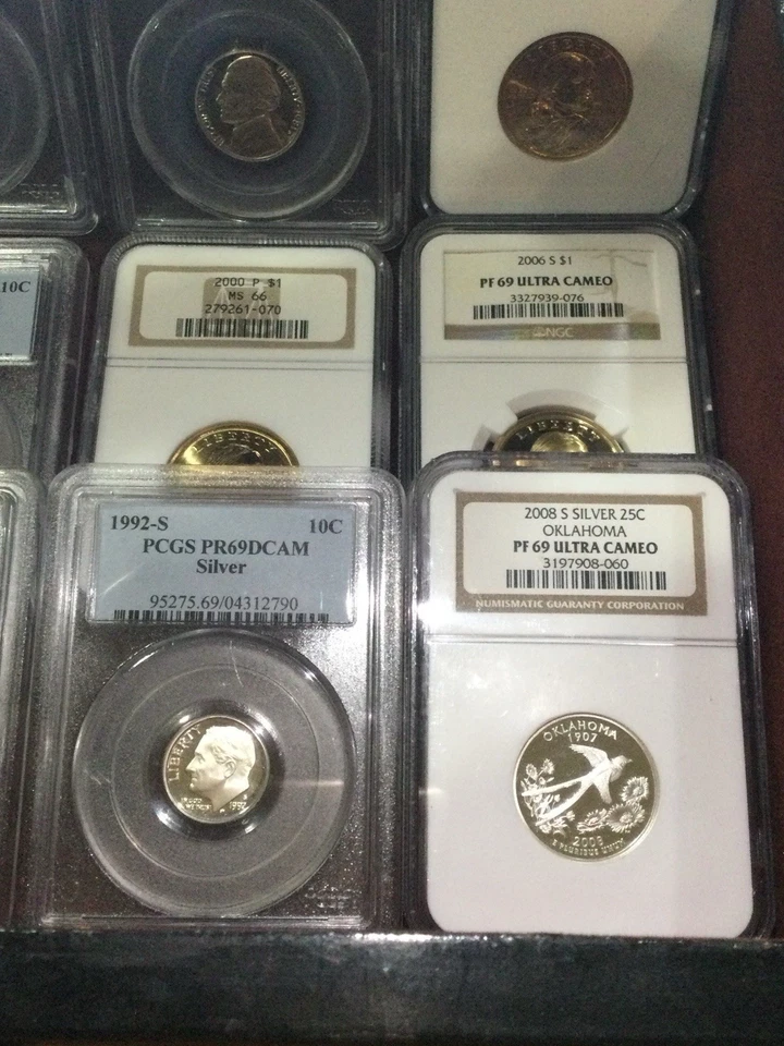 Huge Valuable Set PCGS, NGC, CAC Old US Coins-MANY Silver Coins, MS66, Full Step - Image 3 of 4