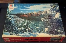 1981 MB 2000 Piece Jigsaw Puzzle Magnum Oakcreek Canyon AZ Rare 1981 MB 2000 Piece Jigsaw Puzzle Magnum Oakcreek Canyon AZ Rare - Image 1