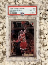 1998 Topps Chrome Preview 77 Michael Jordan PSA 8 NM-MT - Chicago Bulls