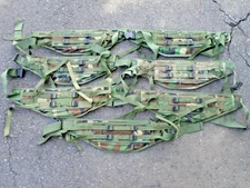 USGI Lot Of 7 Woodland MOLLE II Rucksack Waistbelts Waist Belts