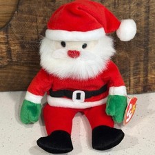 Vintage 1998 Ty Beanie Baby Santa Claus plush toy stuffed animal