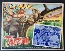 La Mujer TARZAN Original 1932 Mexican Lobby Card FEMALE TARZAN Rochelle Hudson