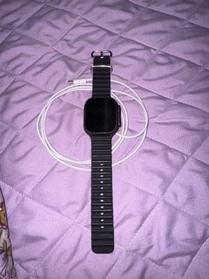 Apple Watch Ultra 2 49mm Titanium Case with Trail Loop - Blue/Black, M/L (GPS +