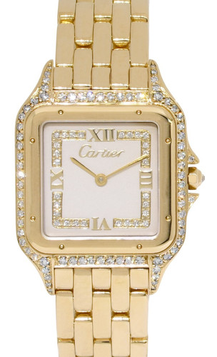 Cartier Panthere Large 18k Yellow Gold & Diamond Quartz Watch 883969