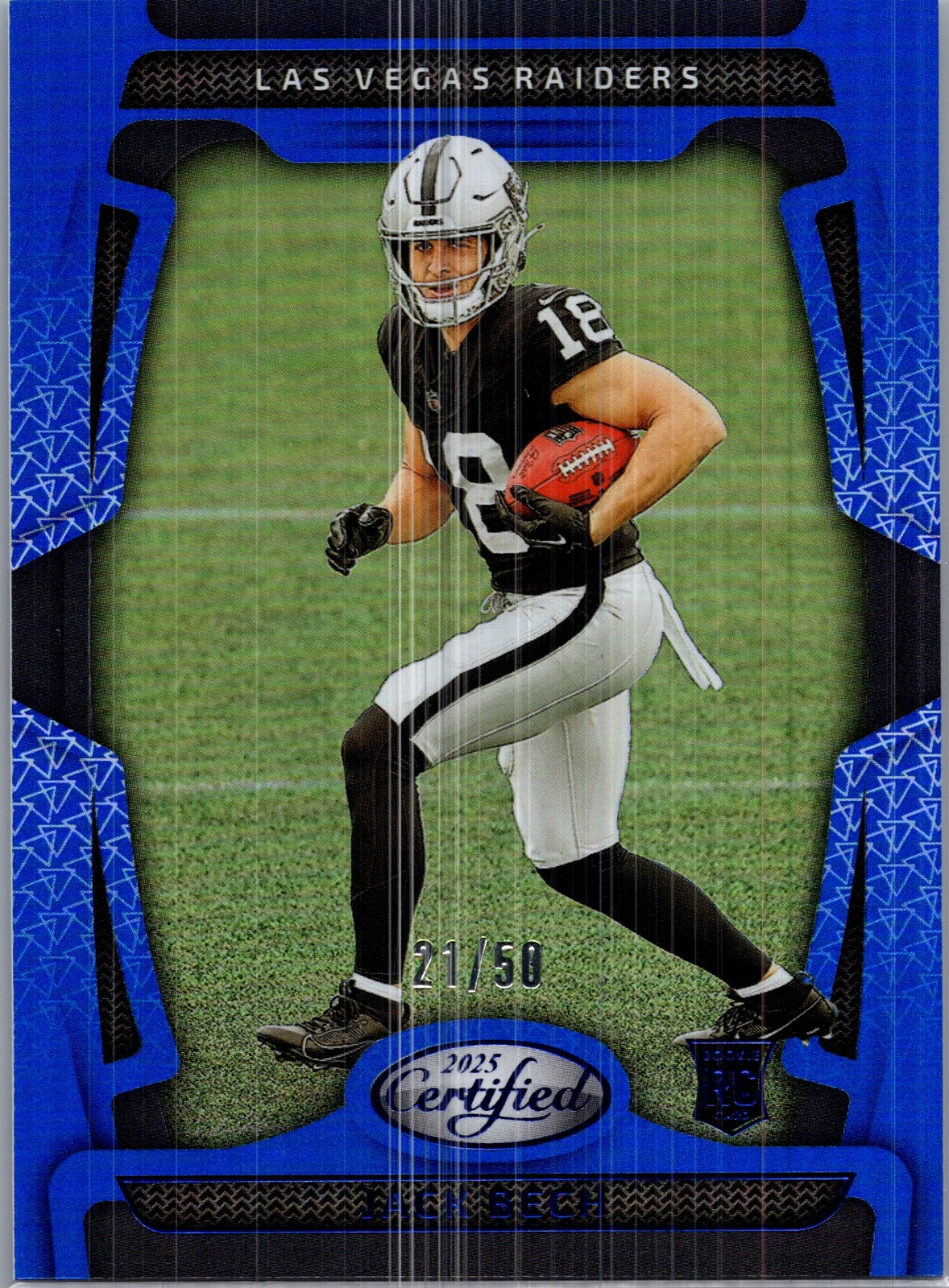 2025 Panini Certified #114 Jack Bech Mirror Blue #/50